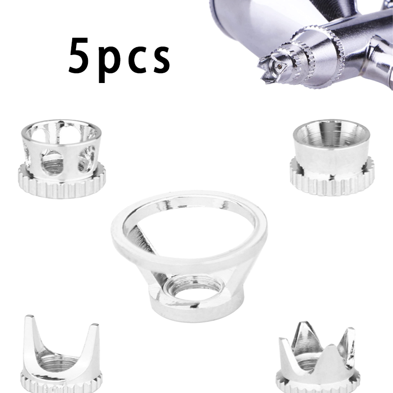Airbrush Kit With Mini Compressor - Airbrush Nozzle Needle Cap Accessories Normal/Crown/Tomahawk/Splatter