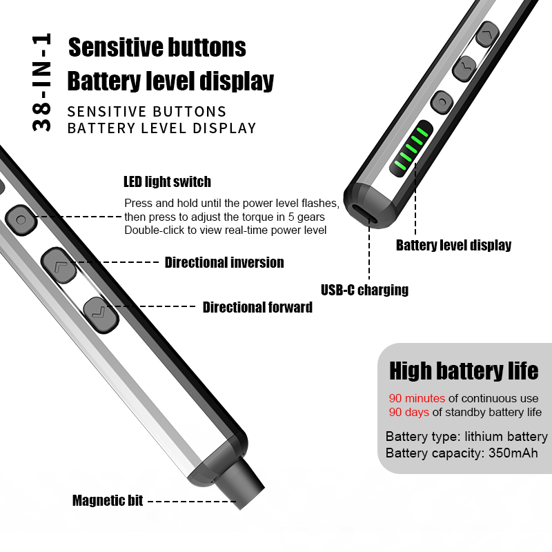 Electric Screwdriver Set Preci - Electric Screwdriver Rechargeable Usb recension och pris