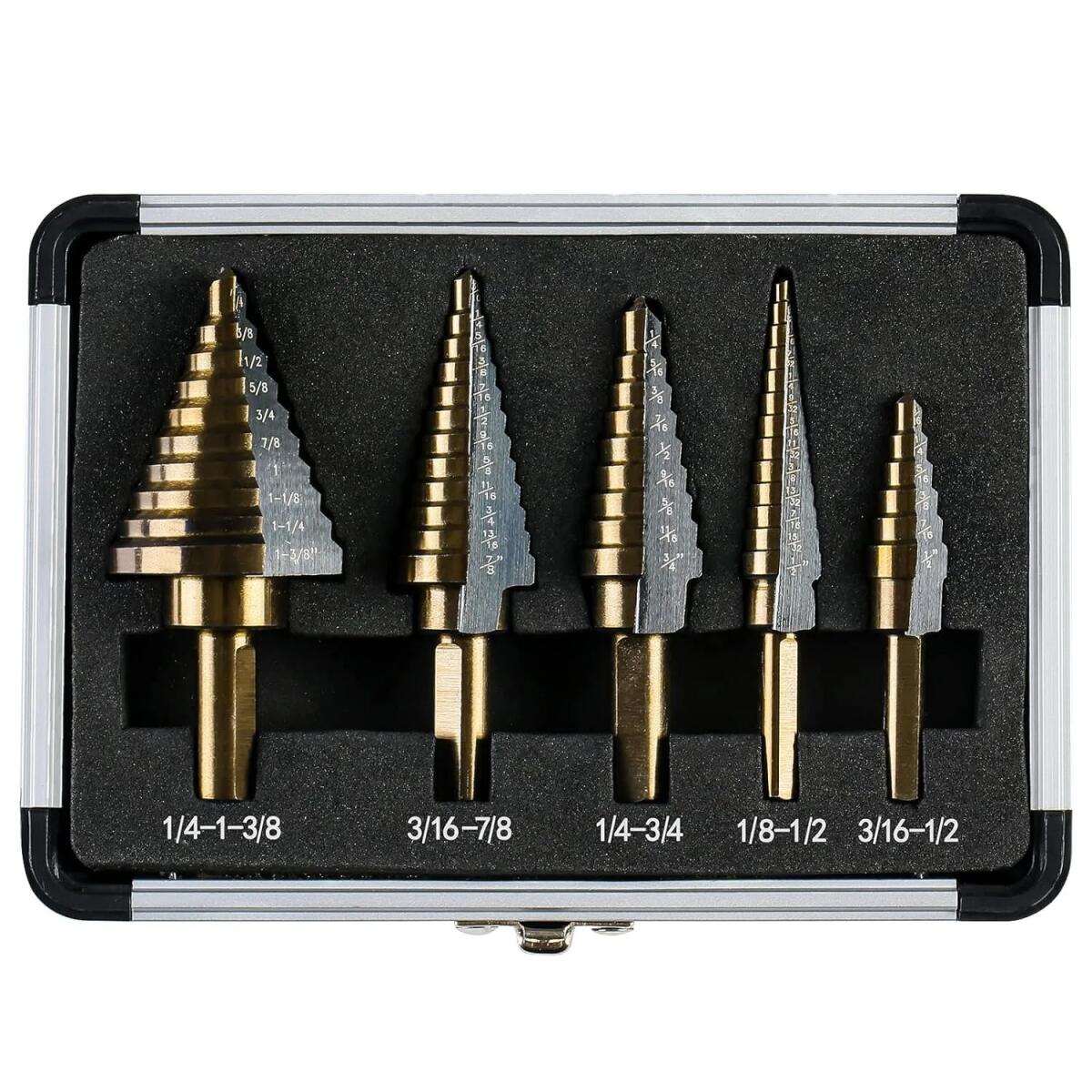 5pcs  Cobalt Step Drill Bit Se - Hardware recension och pris
