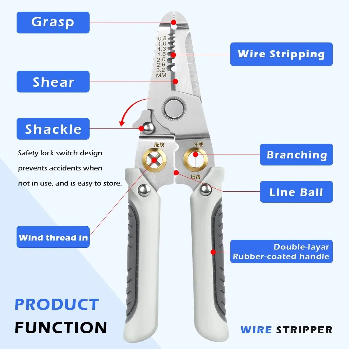 6 In 1 Wire Stripper Special W - Automatic Wire Stripper Cutter recension och pris