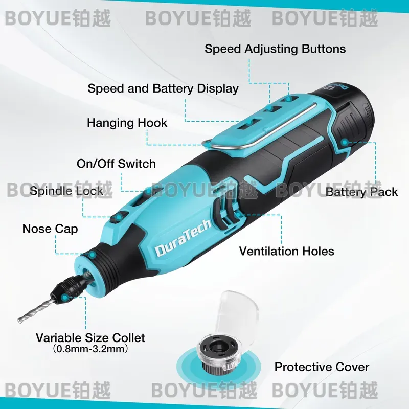 12V Cordless Rotary Tool 5000- - Cordless Rotary Tool Kit Accessories recension och pris