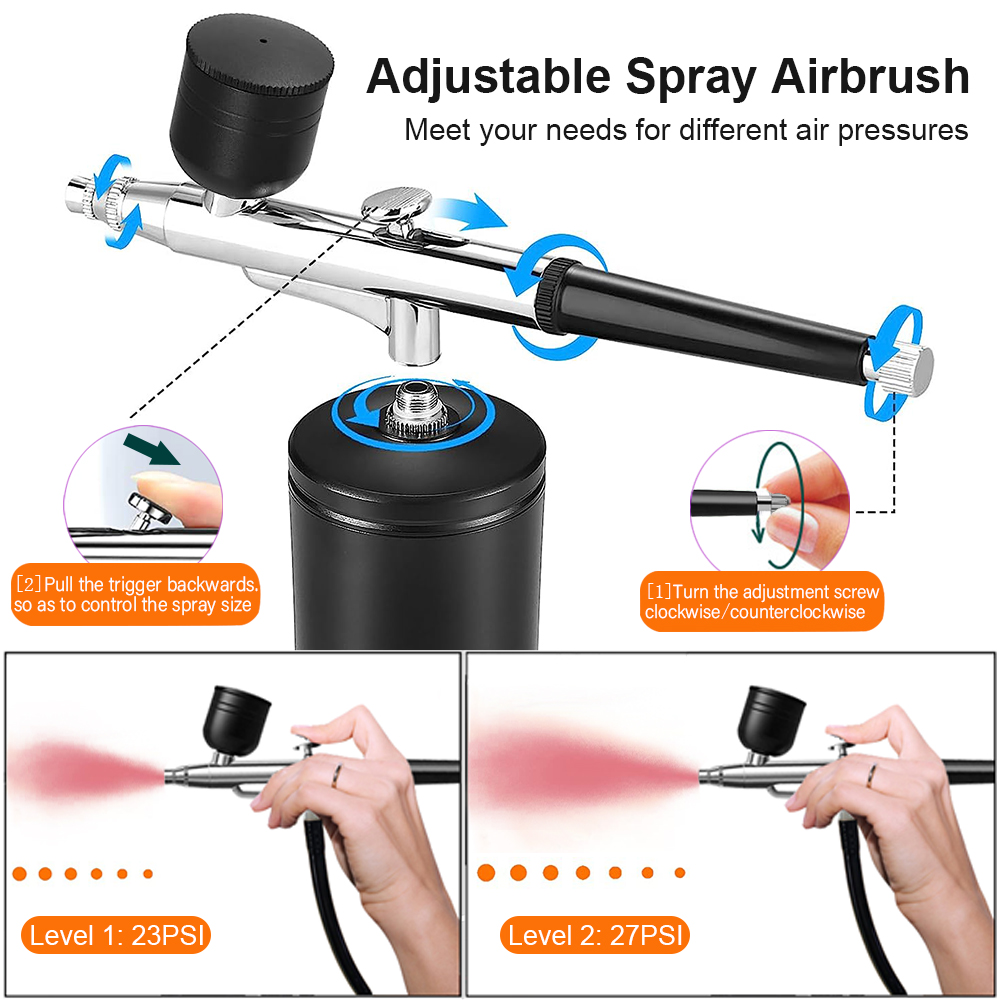 Airbrush Painting Airbrush wit - Airbrush Kit With Mini Compressor recension och pris
