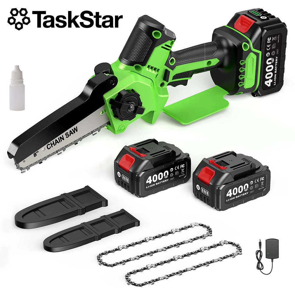 TaskStar Cordless Electric Saw - Mini Electric Chainsaw 6 Inch recension och pris