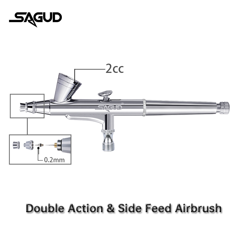SAGUD Airbrush Model SD-135 0. - Airbrush Kit With Mini Compressor recension och pris