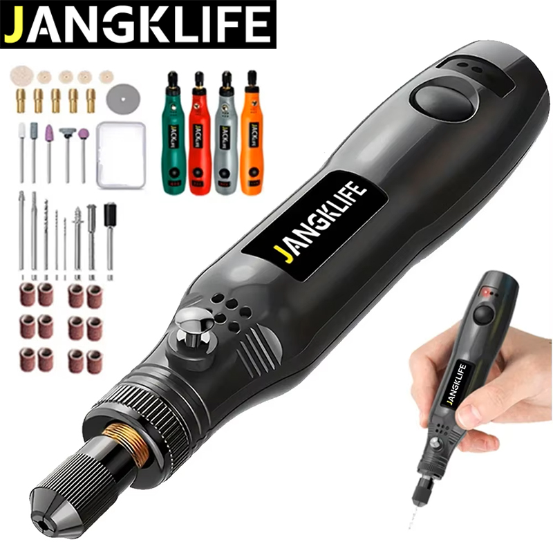 JANGKLIFE USB Cordless Rotary  - Cordless Rotary Tool Kit Accessories recension och pris
