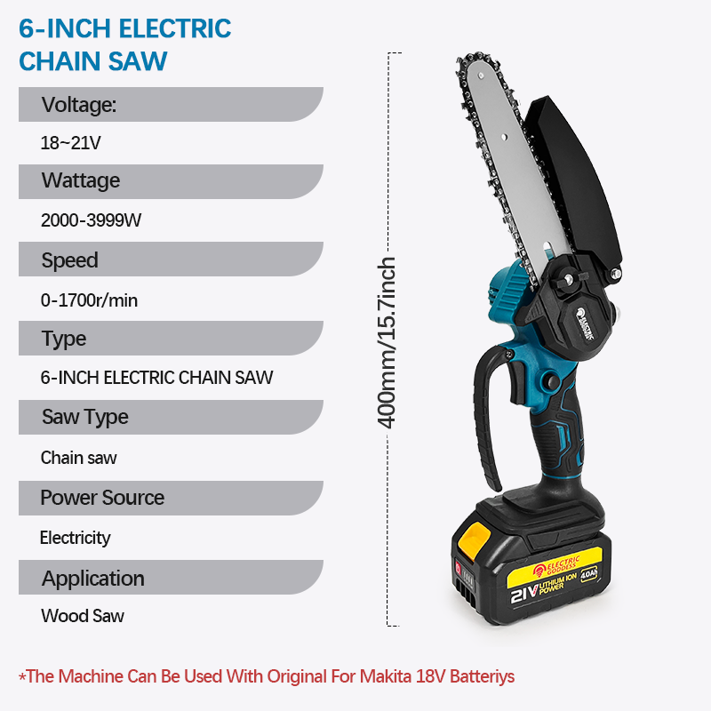1700RPM 6 Inch Mini Cordless E - Mini Electric Chainsaw 6 Inch recension och pris