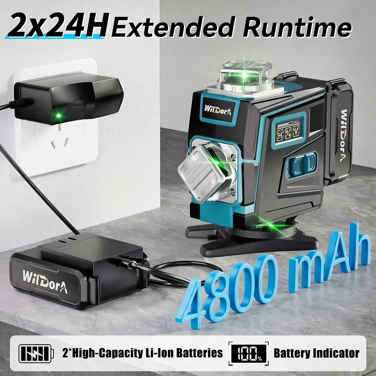 Laser Level with Tripod, 4x360 - Laser Level 16 Lines 4D Green recension och pris
