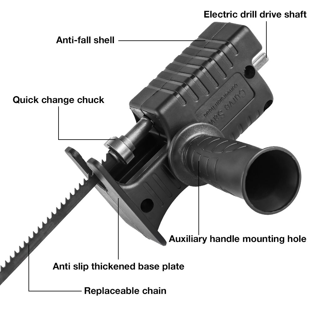 Quick Chuck Drill Saw Adapter  - Reciprocating Saw Attachment Drill recension och pris