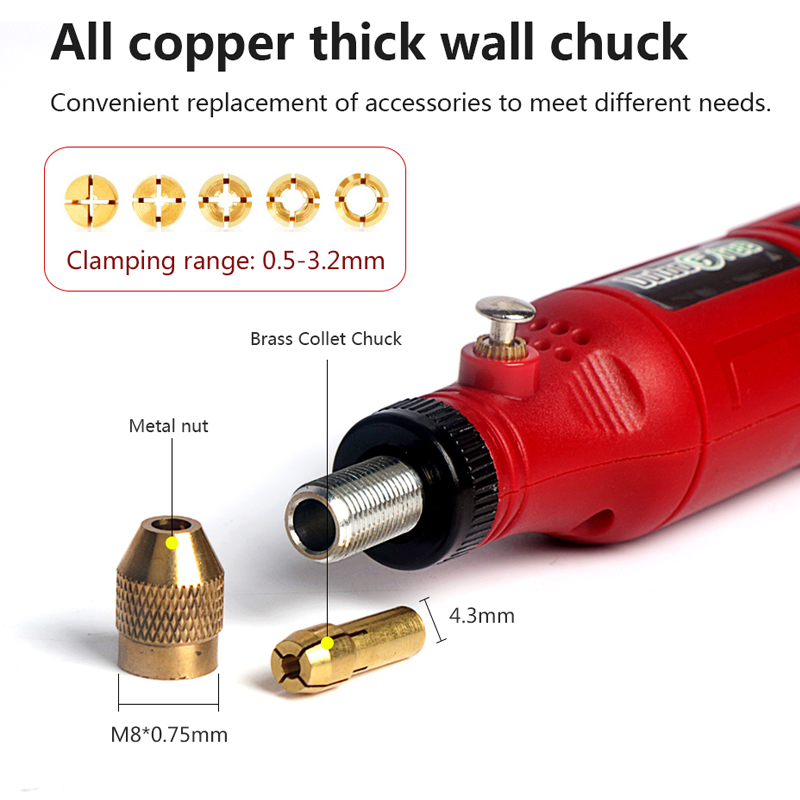 3.7V Mini Wireless Drill Engra - Cordless Rotary Tool Kit Accessories recension och pris