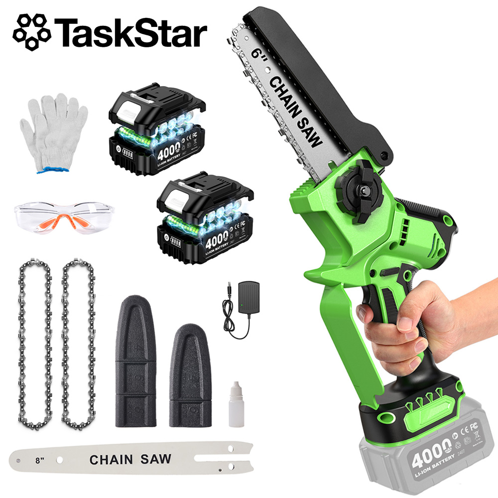 TaskStar Brushless Electric Ch - Mini Electric Chainsaw 6 Inch recension och pris