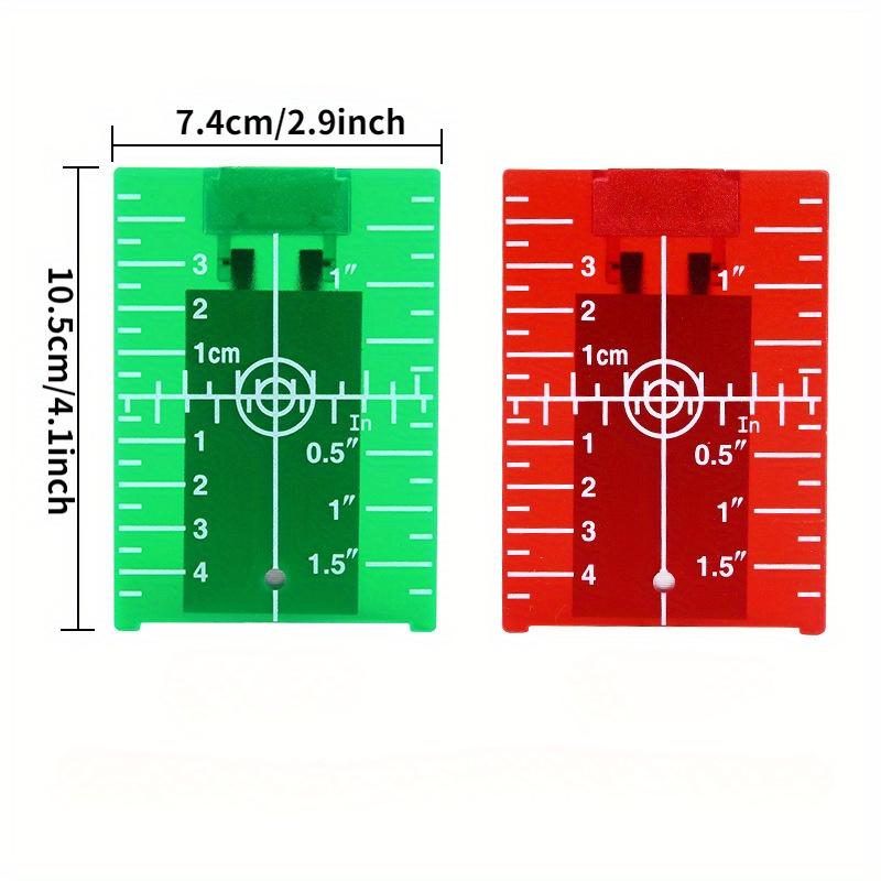 1PCS Inch Cm Laser Target Card - Laser Level 16 Lines 4D Green recension och pris