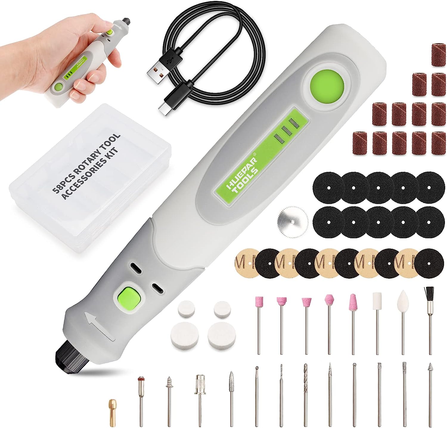 Electric Drill Die Grinder Eng - Cordless Rotary Tool Kit Accessories recension och pris